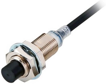Omron Inductive Threaded Barrel Proximity Sensor, M12, 10 mm Detection, 2-Wire NO, 10 → 30 V dc [E2E-X10MD112 5M]; 262-8726