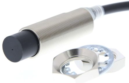 Omron Inductive Threaded Barrel Proximity Sensor, M18, 20 mm Detection, 2-Wire NO, 10 → 30 V dc [E2E-X20MD1L18 2M]; 262-8738