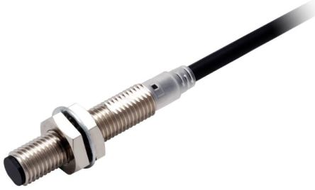 Omron Inductive Threaded Barrel Proximity Sensor, M8, 3 mm Detection, PNP NC, 10 → 30 V dc [E2E-X3B2L8 2M]; 262-8747