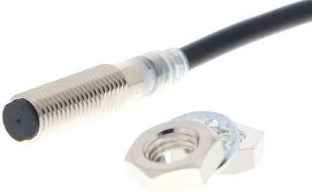 Omron Inductive Threaded Barrel Proximity Sensor, M8, 3 mm Detection, 2-Wire NO, 10 → 30 V dc [E2E-X3D18 2M]; 262-8750