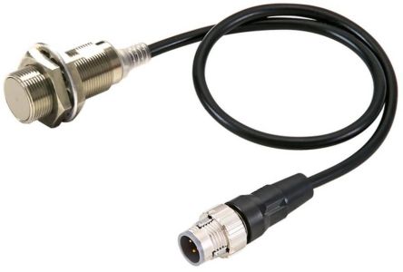 Omron Inductive Threaded Barrel Proximity Sensor, M18, 5 mm Detection, 2-Wire NO, 10 → 30 V dc [E2E-X5D1-M1TGJ-T 0.3M]; 262-8762