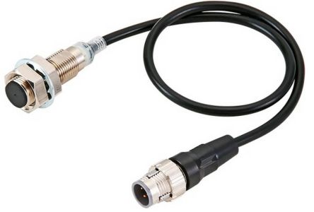 Omron Inductive Threaded Barrel Proximity Sensor, M12, 7 mm Detection, 2-Wire NO, 10 → 30 V dc [E2E-X7D112-M1TGJ 0.3M]; 262-8765