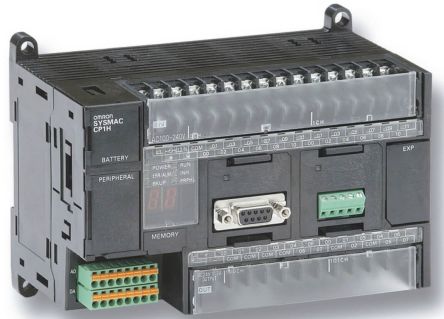 Omron CP1H Series PLC CPU for Use with CP1E Series, Relay Output, 24-Input, Pulse Input [CP1H-X40DR-A]; 262-8784
