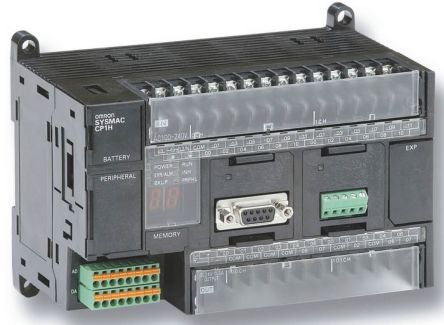Omron CP1H Series PLC CPU for Use with CP1E Series, Relay Output, 24-Input, Pulse Input [CP1H-XA40DR-A]; 262-8785