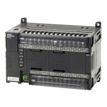 Omron CP1L Series PLC CPU for Use with CP1E Series, Transistor Output, 24-Input, Pulse Input [CP1L-EM40DT-D]; 262-8788