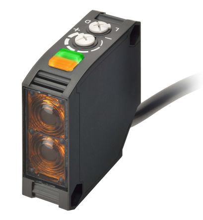 Omron Diffuse Photoelectric Sensor, Block Sensor, 2500 mm Detection Range [E3JK-DR13 2M]; 262-8816