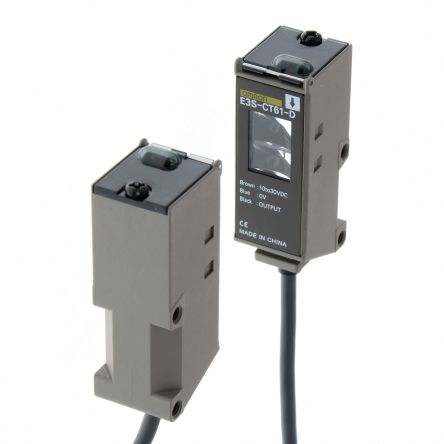 Omron Through Beam Photoelectric Sensor, Block Sensor, 30000 mm Detection Range [E3S-CT61 2M]; 262-8839