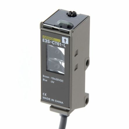 Omron Through Beam Photoelectric Sensor, Block Sensor, 12000 mm Detection Range [E3S-CT61-L 5M]; 262-8840