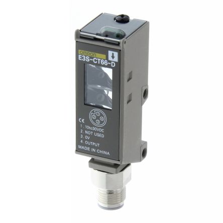 Omron Through Beam Photoelectric Sensor, Block Sensor, 30000 mm Detection Range [E3S-CT66-D]; 262-8841