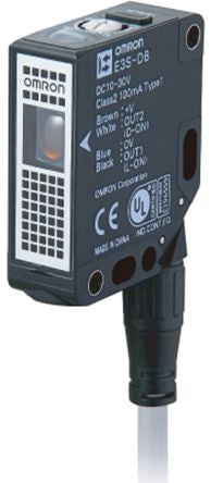 Omron Retroreflective Photoelectric Sensor, Rectangular Sensor, 4500 mm Detection Range [E3S-DBP11 2M]; 262-8842