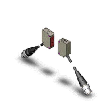 Omron Through Beam Photoelectric Sensor, Rectangular Sensor, 15000 mm Detection Range [E3ZM-CT81-M1TJ 0.3M]; 262-8892