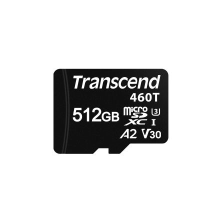 Transcend 512 GB Industrial MicroSDXC Micro SD Card, V30 [TS512GUSD460T]; 262-9766
