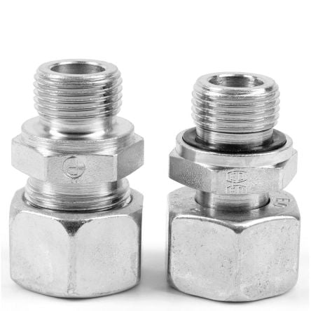 Parker Straight Tube to Port Male 24° DIN Cone to Male BSPP, GE12LR1/4EDOMDCF [GE12LR1/4EDOMDCF]; 263-3174