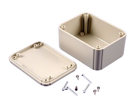 Hammond RL Series Grey ABS General Purpose Enclosure, IP54, Grey Lid, 40 x 60 x 80mm [RL6115]; 263-3662