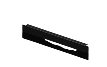 Rittal Black Steel Blanking Panel, 1U, 44 x 482.6mm [7151005]; 263-3773