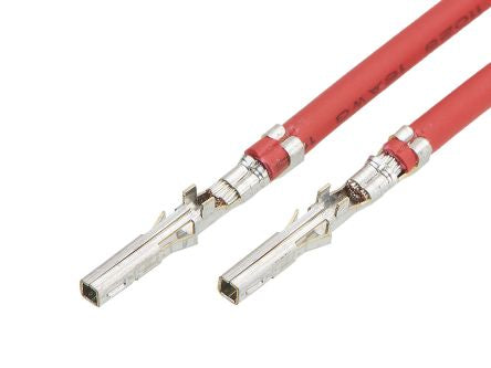 Molex Female Mini-Fit to Female Mini-Fit Pre-Crimped Lead, 75mm, 16AWG, Red [219670-2121]; 263-6810