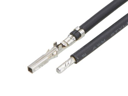 Molex Female Mini-Fit to Pre-Crimped Lead, 150mm, 16AWG, Black [219671-1122]; 263-6844