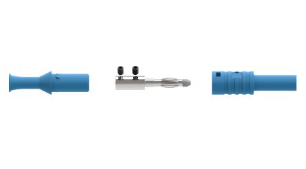 Electro PJP Blue Male Banana Plug, Screw Termination, 36A, 1kV [1065-Bl]; 263-9030