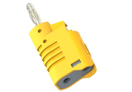 Electro PJP Yellow Banana Connector, 36A, 30 → 60V [1087-J]; 263-9042