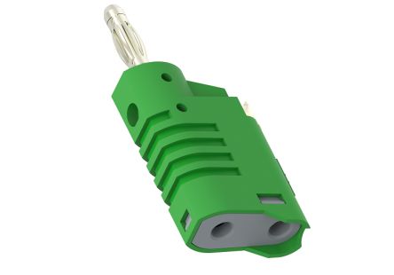Electro PJP Green Banana Connector, 36A, 30 → 60V [1087-V]; 263-9045