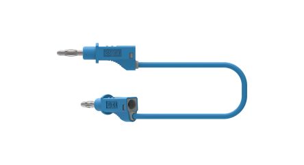 Electro PJP Test lead, 36A, 30 → 60V, Blue, 50cm Lead Length [2117-50Bl]; 263-9070