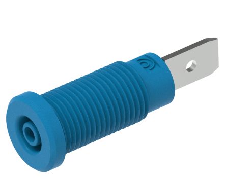 Electro PJP Blue Female Banana Socket, Plug In Termination, 10A, 600V [228-2-I-Bl]; 263-9093