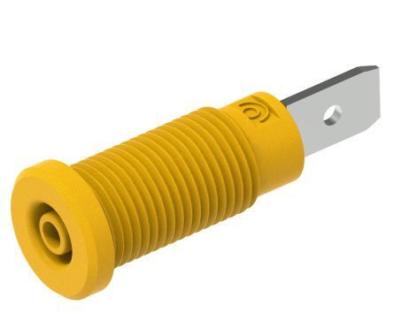 Electro PJP Yellow Female Banana Socket, Plug In Termination, 10A, 600V [228-2-I-J]; 263-9094