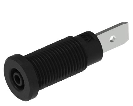 Electro PJP Black Female Banana Socket, Plug In Termination, 10A, 600V [228-2-I-N]; 263-9096