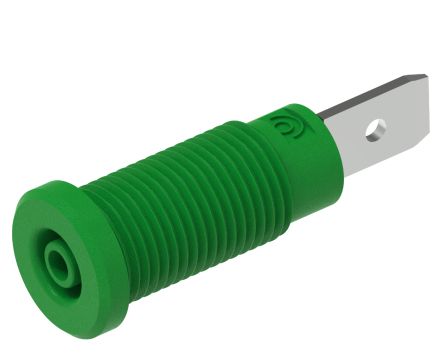 Electro PJP Green Female Banana Socket, Plug In Termination, 10A, 600V [228-2-I-V]; 263-9099