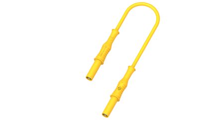 Electro PJP Banana Plug, 36A, 1000 → 1500V, Yellow [2317-IEC-100J]; 263-9101