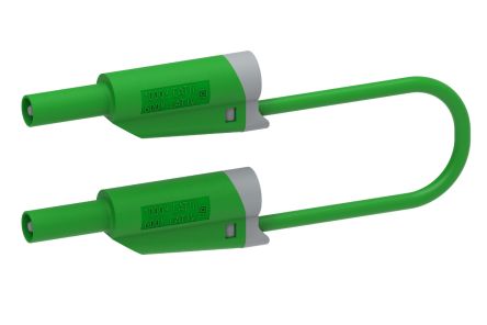 Electro PJP Test lead, 36A, 1kV, Green, 1m Lead Length [2717-IEC-100V]; 263-9121