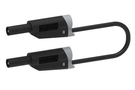 Electro PJP Test lead, 36A, 1kV, Black, 2m Lead Length [2717-IEC-200N]; 263-9123