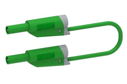 Electro PJP Test lead, 36A, 1kV, Green, 50cm Lead Length [2717-IEC-50V]; 263-9131