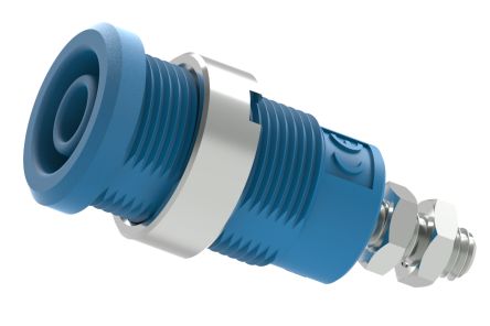 Electro PJP Blue Female Banana Socket, Plug In Termination, 25A, 600 → 1000V [3265-I-Bl]; 263-9132