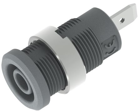 Electro PJP Grey Female Banana Socket, Plug In Termination, 36A, 600 → 1000V [3274-I-G]; 263-9143