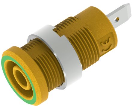 Electro PJP Yellow Female Banana Socket, Plug In Termination, 36A, 600 → 1000V [3274-I-Jv]; 263-9145