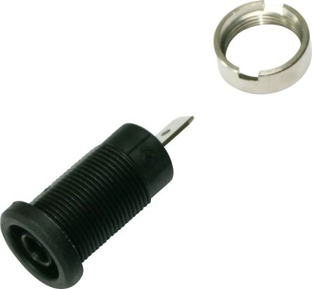 Electro PJP Black Female Banana Socket, Plug In Termination, 36A, 600 → 1000V [3274-I-N]; 263-9146