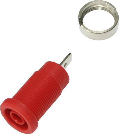 Electro PJP Red Female Banana Socket, Plug In Termination, 36A, 600 → 1000V [3274-I-R]; 263-9147