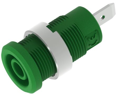 Electro PJP Green Female Banana Socket, Plug In Termination, 36A, 600 → 1000V [3274-I-V]; 263-9148