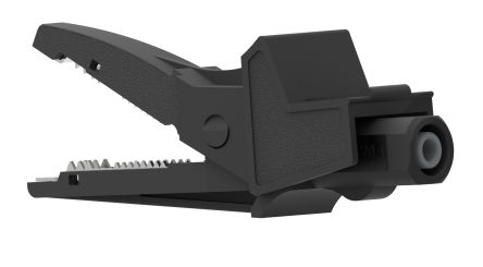 Electro PJP Alligator Clip, Nickel-Plated Steel Contact, 20A, Black [5004/LM-IEC-N]; 263-9188