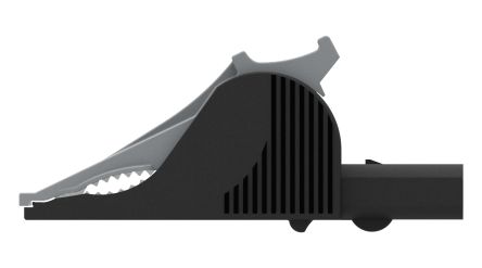 Electro PJP Alligator Clip, Nickel-Plated Steel Contact, 36A, Black [5066-IEC-N]; 263-9195