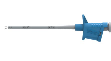 Electro PJP Blue Grabber Clip with Pincers, 6A, 1kV, 4mm Socket [6005-IEC-Bl]; 263-9209