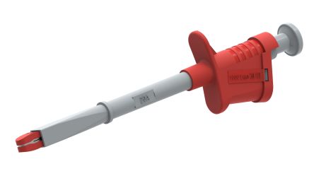 Electro PJP Alligator Clip, Nickel-Plated Steel Contact, 20A, Red [6009-IEC-R]; 263-9218