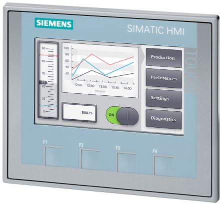 Siemens SIPLUS Series KTP400 Basic HMI Panel - 4.3 in, LCD-TFT Display, 480 x 272 [6AG11232DB032AX0]; 264-1131