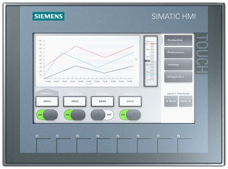 Siemens SIPLUS Series KTP700 Basic HMI Panel - 7 in, LCD-TFT Display, 800 x 480 [6AG11232GA032AX0]; 264-1132