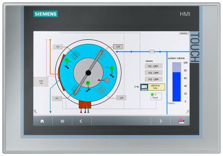Siemens SIPLUS Series TP900 Comfort HMI Panel - 9 in, TFT Display, 800 x 480 [6AG11240JC014AX0]; 264-1138