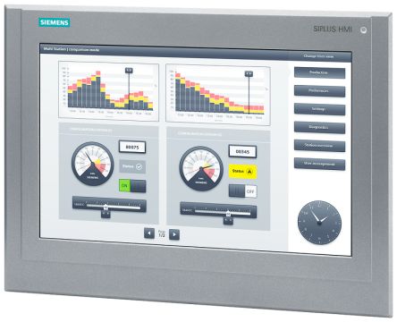Siemens SIPLUS Series TP1500 Comfort Outdoor HMI Panel - 15.4 in, TFT Display, 1280 x 800 [6AG11240QC132AX0]; 264-1140