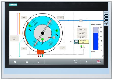 Siemens SIPLUS Series TP1900 Comfort HMI Panel - 18.5 in, TFT Display, 1366 x 768 [6AG11240UC024AX1]; 264-1141