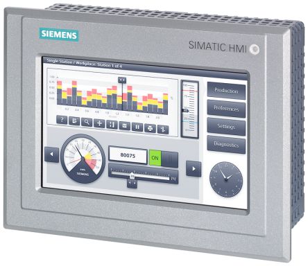 Siemens SIPLUS Series TP700 Outdoor HMI Panel - 7 in, TFT Display, 800 x 480 [6AG21240GC131AX0]; 264-1169