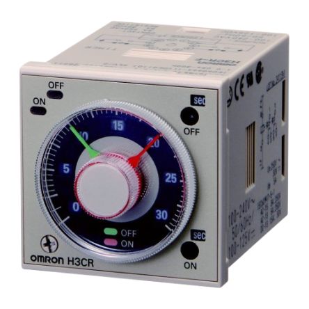 Omron H3CR Series Plug In Timer Relay, 100-240/100-125V ac/dc, 11-Contact, 0.05 → 1080000s, 2-Function, DPDT [H3CR-FN 100-240VAC/100-125VDC]; 264-1629